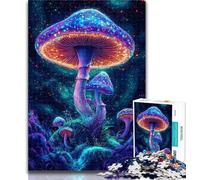 1000 Piece Jigsaw Psychedelic Mushrooms 1000 Piece Jigsaw Puzzles,Educational Game for Birthday, Chrismas for And 14 Years Old 50x75cm