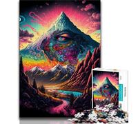 1000 Piece Jigsaw Psychedelic Valley Puzzles for Adults Teens 1000 Pieces,Family Game Birthday Gifts.Challenge High Difficulty (50x75cm)