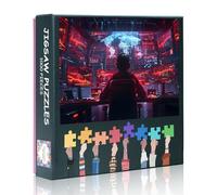 1000 Piece Jigsaw Puzzle - 50x70cm Intricate Details Hacker Deploying Cyber Attack on Dynamic Digital, Collectors Edition Puzzles, Unique Gift for Adults