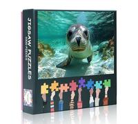 1000-Piece Jigsaw Puzzle - 50x70cm The underwater world Playful Sea Lions Puzzles for Adults,Marine Animal Challenging Puzzle, Unique Gift for Parlour Games
