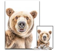 1000 Piece Jigsaw Puzzle A Bear Taking A Selfie_206075b Wooden Jigsaw Puzzles Gift for Men And Women, Daily & Special Occasion 1000 PCS