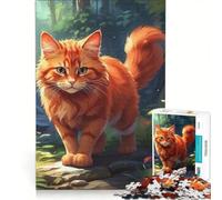 1000 Piece Jigsaw Puzzle A Curious Feline, Practical Game, Parent-child Interaction, Artists Collection, Fine Art 50x75cm