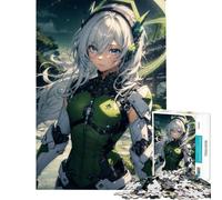 1000 Piece Jigsaw Puzzle A Girl in Cybernetic Armor Visual Perception Improvement Reliable Stable Finished Build Lovely Birthday Gifts Option (Size 50x75cm)