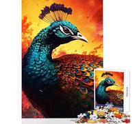 1000 Piece Jigsaw Puzzle Abstract Animals Bird Hands-on Game Suitable for Couples Educational Toy with Matching Poster And Trivia Sheet (38x52cm)