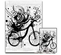 1000 Piece Jigsaw Puzzle Abstract Bike Jigsaw Puzzles for Adults for Home Decor Brain Training 1000 PCS(75x50cm)