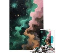 1000 Piece Jigsaw Puzzle Abstract Galaxy - Taurus Zodiac Visual Perception Improvement Reliable Stable Finished Build Lovely Birthday Gifts Option (Size 50x75cm)