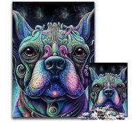1000 Piece Jigsaw Puzzle Abstract Psychedelic Dog_178294b - 副本 (2) - 副本 - 副本 Wooden Jigsaw Puzzles Gift for Men And Women, Daily & Special Occasion 300 PCS