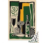 1000 Piece Jigsaw Puzzle, Abstract Still Life with Wine, 52x38cm/1000pcs, for Adults, Shared Puzzle Activity, Relaxing Evenings And Time Together