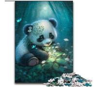 1000-Piece Jigsaw Puzzle Adorable Little Panda Jigsaw Puzzle 1000 Pieces Interactive Family Game, Suitable for Ages 14+ size 50x75cm