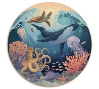 1000 Piece Jigsaw Puzzle Adults Coral Reef Paradise Colorful Fish And Sea Creatures Challenging Puzzle Game for Family Bonding And Leisure Time Activities