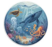 1000 Piece Jigsaw Puzzle Adults Coral Reef Paradise Colorful Fish And Sea Creatures Challenging Puzzle Game for Family Bonding And Leisure Time Activities