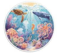 1000 Piece Jigsaw Puzzle Adults Coral Reef Paradise Colorful Fish And Sea Creatures Challenging Puzzle Game for Family Bonding And Leisure Time Activities