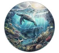1000 Piece Jigsaw Puzzle Adults Coral Reef Paradise Colorful Fish And Sea Creatures Challenging Puzzle Game for Family Bonding And Leisure Time Activities