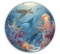 1000 Piece Jigsaw Puzzle Adults Coral Reef Paradise Colorful Fish And Sea Creatures Challenging Puzzle Game for Family Bonding And Leisure Time Activities