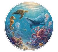 1000 Piece Jigsaw Puzzle Adults Coral Reef Paradise Colorful Fish And Sea Creatures Challenging Puzzle Game for Family Bonding And Leisure Time Activities