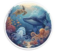 1000 Piece Jigsaw Puzzle Adults Coral Reef Paradise Colorful Fish And Sea Creatures Challenging Puzzle Game for Family Bonding And Leisure Time Activities