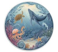 1000 Piece Jigsaw Puzzle Adults Coral Reef Paradise Colorful Fish And Sea Creatures Challenging Puzzle Game for Family Bonding And Leisure Time Activities