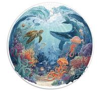 1000 Piece Jigsaw Puzzle Adults Coral Reef Paradise Colorful Fish And Sea Creatures Challenging Puzzle Game for Family Bonding And Leisure Time Activities