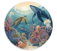 1000 Piece Jigsaw Puzzle Adults Coral Reef Paradise Colorful Fish And Sea Creatures Challenging Puzzle Game for Family Bonding And Leisure Time Activities