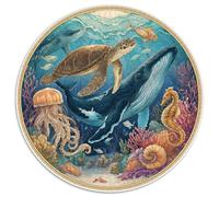 1000 Piece Jigsaw Puzzle Adults Coral Reef Paradise Colorful Fish And Sea Creatures Challenging Puzzle Game for Family Bonding And Leisure Time Activities