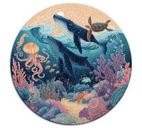 1000 Piece Jigsaw Puzzle Adults Coral Reef Paradise Colorful Fish And Sea Creatures Challenging Puzzle Game for Family Bonding And Leisure Time Activities