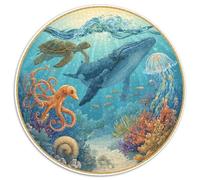1000 Piece Jigsaw Puzzle Adults Coral Reef Paradise Colorful Fish And Sea Creatures Challenging Puzzle Game for Family Bonding And Leisure Time Activities