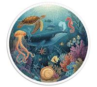 1000 Piece Jigsaw Puzzle Adults Coral Reef Paradise Colorful Fish And Sea Creatures Challenging Puzzle Game for Family Bonding And Leisure Time Activities
