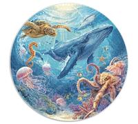 1000 Piece Jigsaw Puzzle Adults Coral Reef Paradise Colorful Fish And Sea Creatures Challenging Puzzle Game for Family Bonding And Leisure Time Activities
