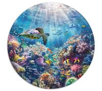 1000 Piece Jigsaw Puzzle Adults Coral Reef Paradise Colorful Fish And Sea Creatures Challenging Puzzle Game for Family Bonding And Leisure Time Activities
