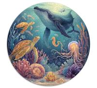 1000 Piece Jigsaw Puzzle Adults Underwater Kingdom Vibrant Marine Life And Coral Reefs Relaxing Brain Game for Puzzle Lovers of All Skill Levels And Ages