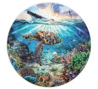 1000 Piece Jigsaw Puzzle Adults Underwater Kingdom Vibrant Marine Life Educational Toy for Kids And Adults Stress Free Puzzle Experience with 1000 Interlocking Pieces