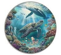 1000 Piece Jigsaw Puzzle Adults Underwater Theme Colorful Fish Coral Reefs And Submerged Ships Challenging Puzzle for Group Activities And Leisure