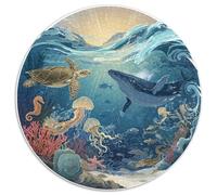 1000 Piece Jigsaw Puzzle Adults Underwater Theme Colorful Fish Coral Reefs And Submerged Ships Challenging Puzzle for Group Activities And Leisure