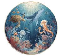 1000 Piece Jigsaw Puzzle Adults Underwater Theme Colorful Fish Coral Reefs And Submerged Ships Challenging Puzzle for Group Activities And Leisure
