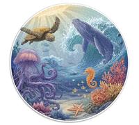 1000 Piece Jigsaw Puzzle Adults Underwater Theme Colorful Fish Coral Reefs And Submerged Ships Challenging Puzzle for Group Activities And Leisure