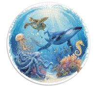 1000 Piece Jigsaw Puzzle Adults Underwater Theme Colorful Fish Coral Reefs And Submerged Ships Challenging Puzzle for Group Activities And Leisure