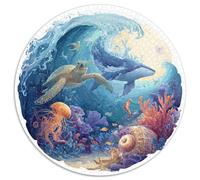 1000 Piece Jigsaw Puzzle Adults Underwater Theme Colorful Fish Coral Reefs And Submerged Ships Challenging Puzzle for Group Activities And Leisure