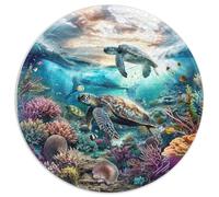 1000 Piece Jigsaw Puzzle Adults Underwater Theme Colorful Fish Coral Reefs And Submerged Ships Challenging Puzzle for Group Activities And Leisure