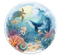 1000 Piece Jigsaw Puzzle Adults Underwater Theme Colorful Fish Coral Reefs And Submerged Ships Challenging Puzzle for Group Activities And Leisure