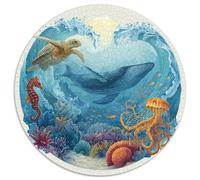 1000 Piece Jigsaw Puzzle Adults Underwater Theme Colorful Fish Coral Reefs And Submerged Ships Challenging Puzzle for Group Activities And Leisure