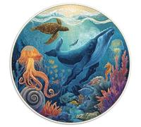 1000 Piece Jigsaw Puzzle Adults Underwater Theme Colorful Fish Coral Reefs And Submerged Ships Challenging Puzzle for Group Activities And Leisure