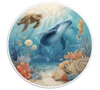 1000 Piece Jigsaw Puzzle Adults Underwater World Relaxing Challenge Stunning Ocean Scene with Fish Turtles And Shipwrecks Perfect for Gifting And Leisure Time