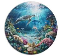 1000 Piece Jigsaw Puzzle Adults Underwater World Relaxing Challenge Stunning Ocean Scene with Fish Turtles And Shipwrecks Perfect for Gifting And Leisure Time