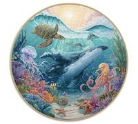 1000 Piece Jigsaw Puzzle Adults Underwater World Relaxing Challenge Stunning Ocean Scene with Fish Turtles And Shipwrecks Perfect for Gifting And Leisure Time