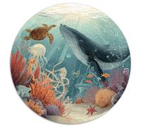 1000 Piece Jigsaw Puzzle Adults Underwater World Relaxing Challenge Stunning Ocean Scene with Fish Turtles And Shipwrecks Perfect for Gifting And Leisure Time