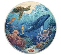 1000 Piece Jigsaw Puzzle Adults Underwater World Relaxing Challenge Stunning Ocean Scene with Fish Turtles And Shipwrecks Perfect for Gifting And Leisure Time
