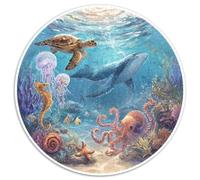 1000 Piece Jigsaw Puzzle Adults Underwater World Relaxing Challenge Stunning Ocean Scene with Fish Turtles And Shipwrecks Perfect for Gifting And Leisure Time