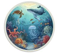 1000 Piece Jigsaw Puzzle Adults Underwater World Relaxing Challenge Stunning Ocean Scene with Fish Turtles And Shipwrecks Perfect for Gifting And Leisure Time