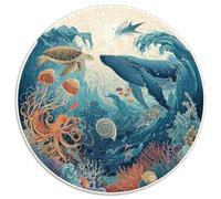 1000 Piece Jigsaw Puzzle Adults Underwater World Relaxing Challenge Stunning Ocean Scene with Fish Turtles And Shipwrecks Perfect for Gifting And Leisure Time