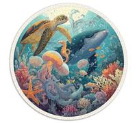 1000 Piece Jigsaw Puzzle Adults Underwater World Relaxing Challenge Stunning Ocean Scene with Fish Turtles And Shipwrecks Perfect for Gifting And Leisure Time